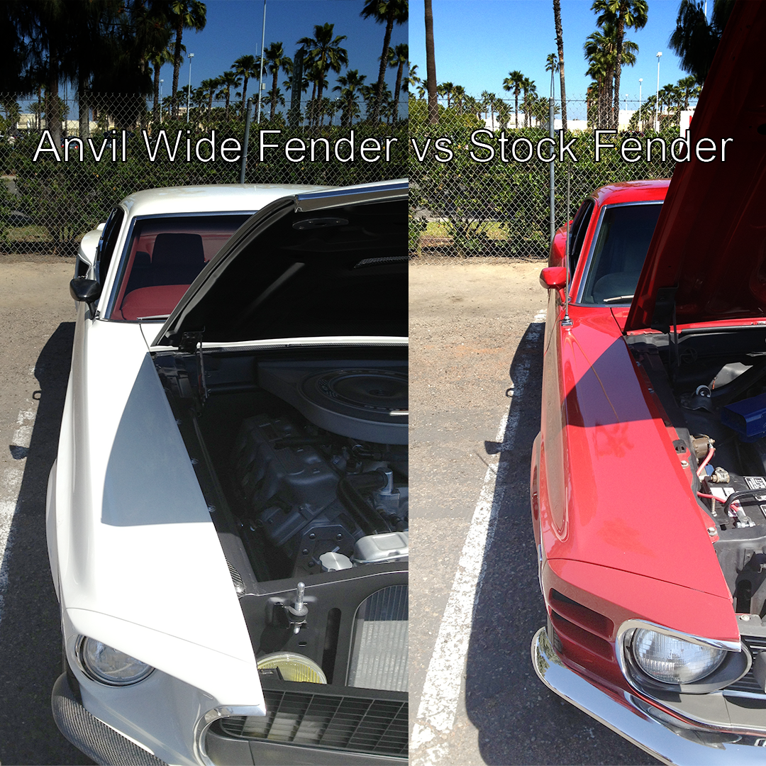 1969 - 1970 Mustang Wide Body Front Fenders, Pair – Anvil Auto